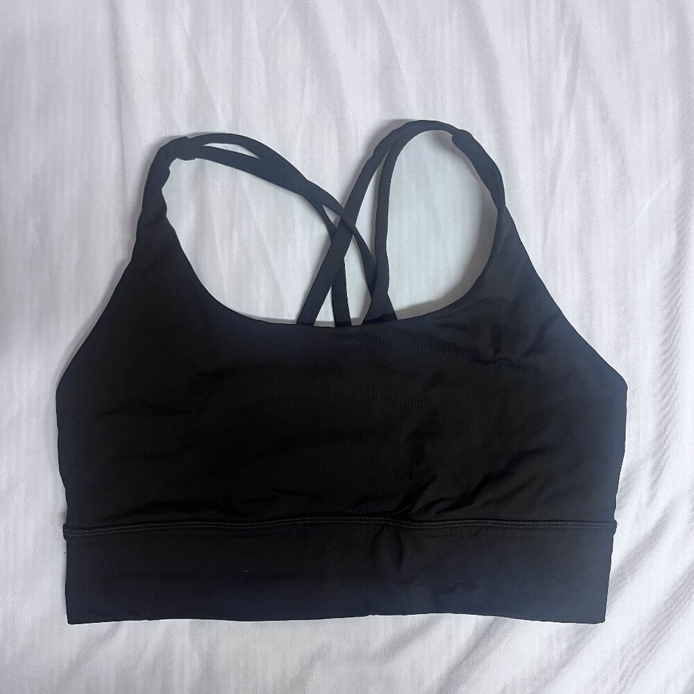 Lulu lemon Strappy Tank Bra, Black Color, Size 8